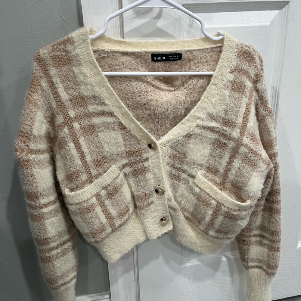 Plaid Cardigan